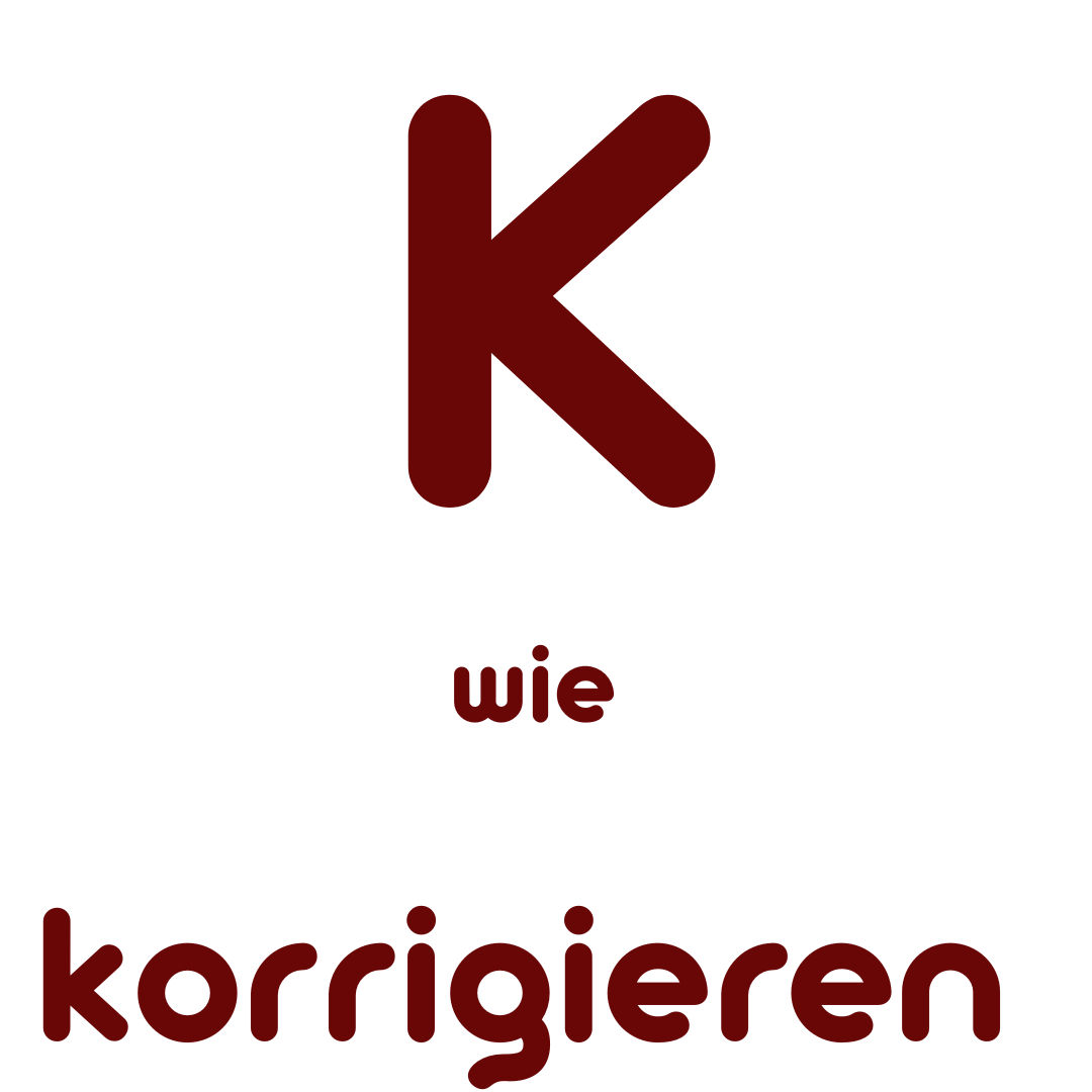 K wie korrigieren