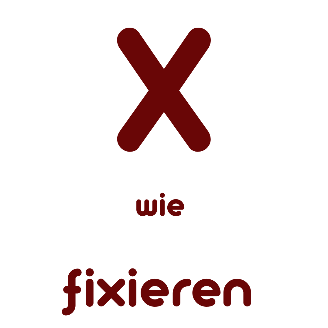 X wie Fixieren
