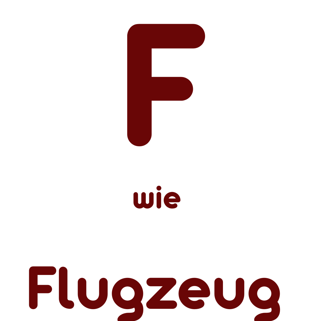 F wie Flugzeug