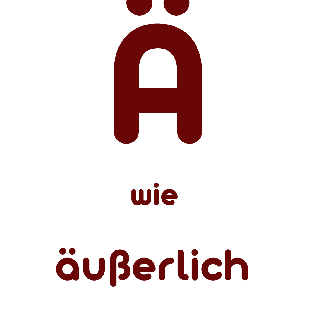 Ä wie Äußerlich