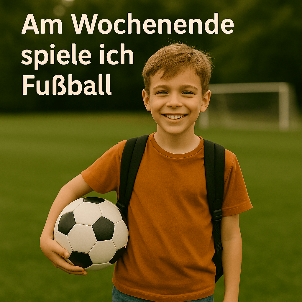 Am Wochenende spiele ich Fußball Foto