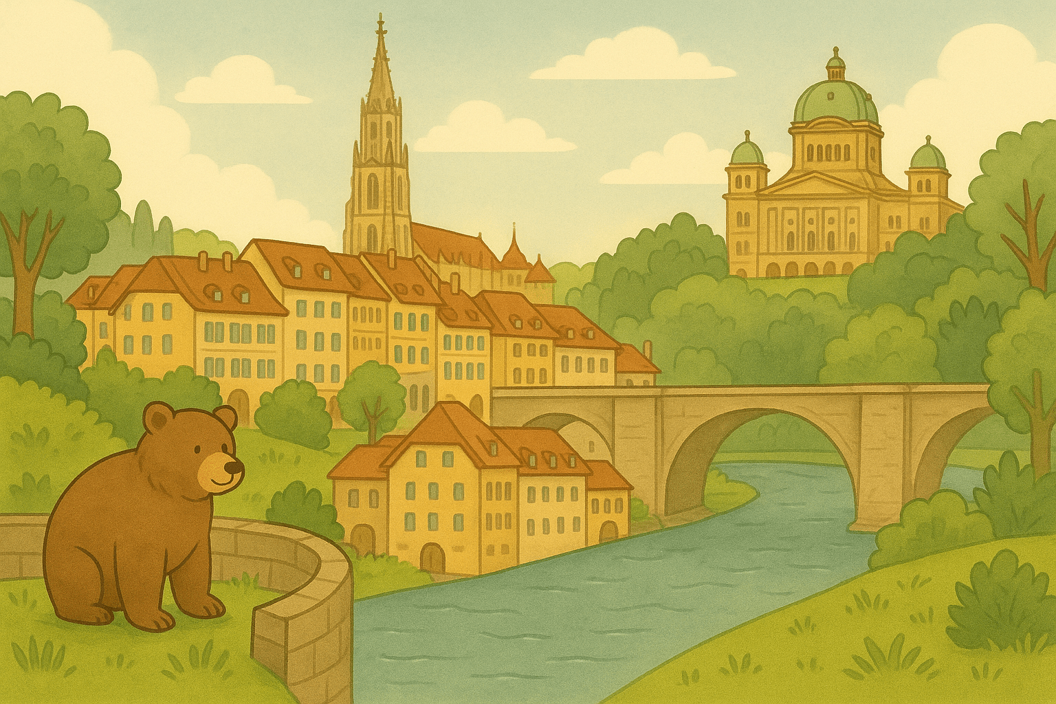 Bern – die Hauptstadt der Schweiz – Bild zum Lesetext