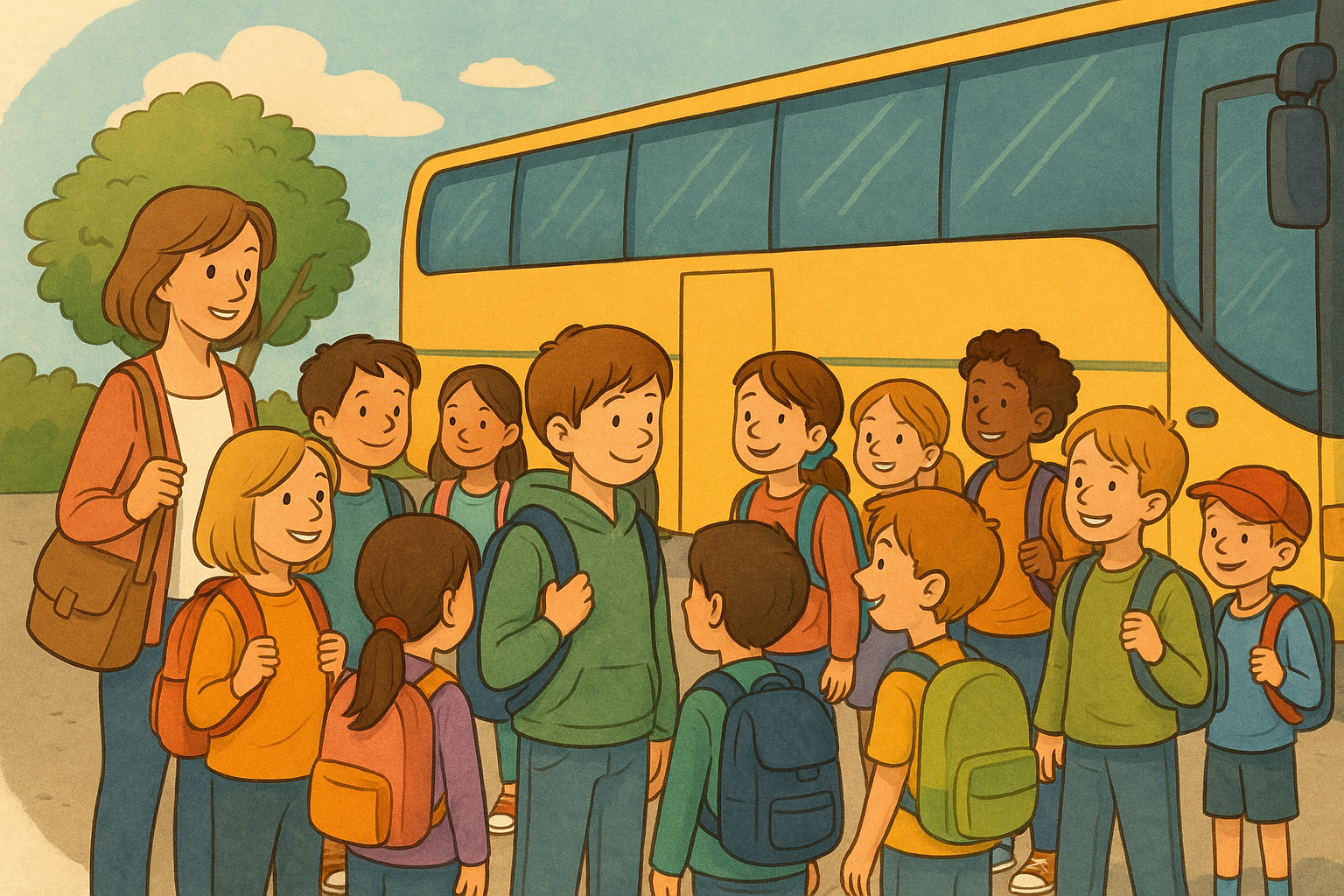 Ein Ausflug mit der Klasse