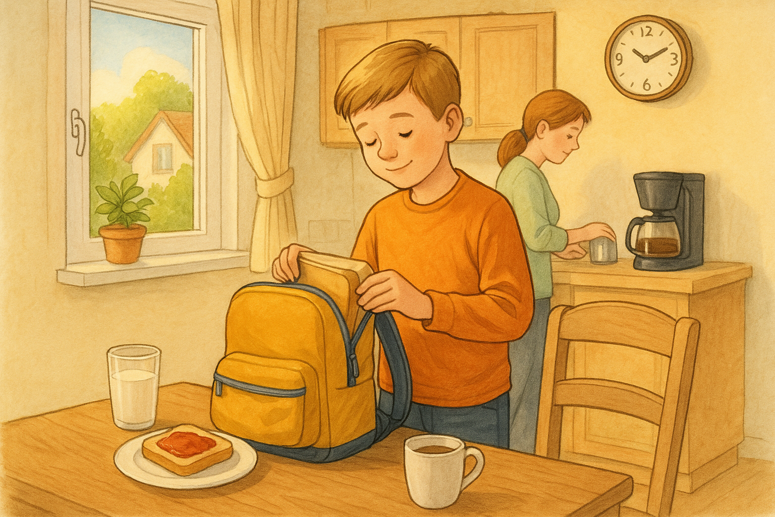 Ein Morgen in der Küche