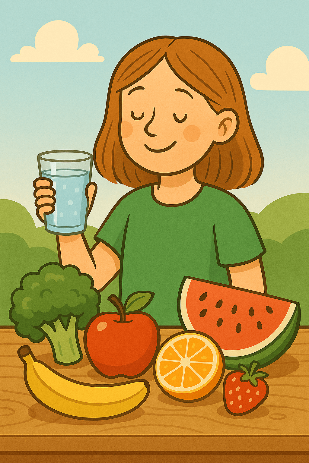 Ich esse gesund! Foto