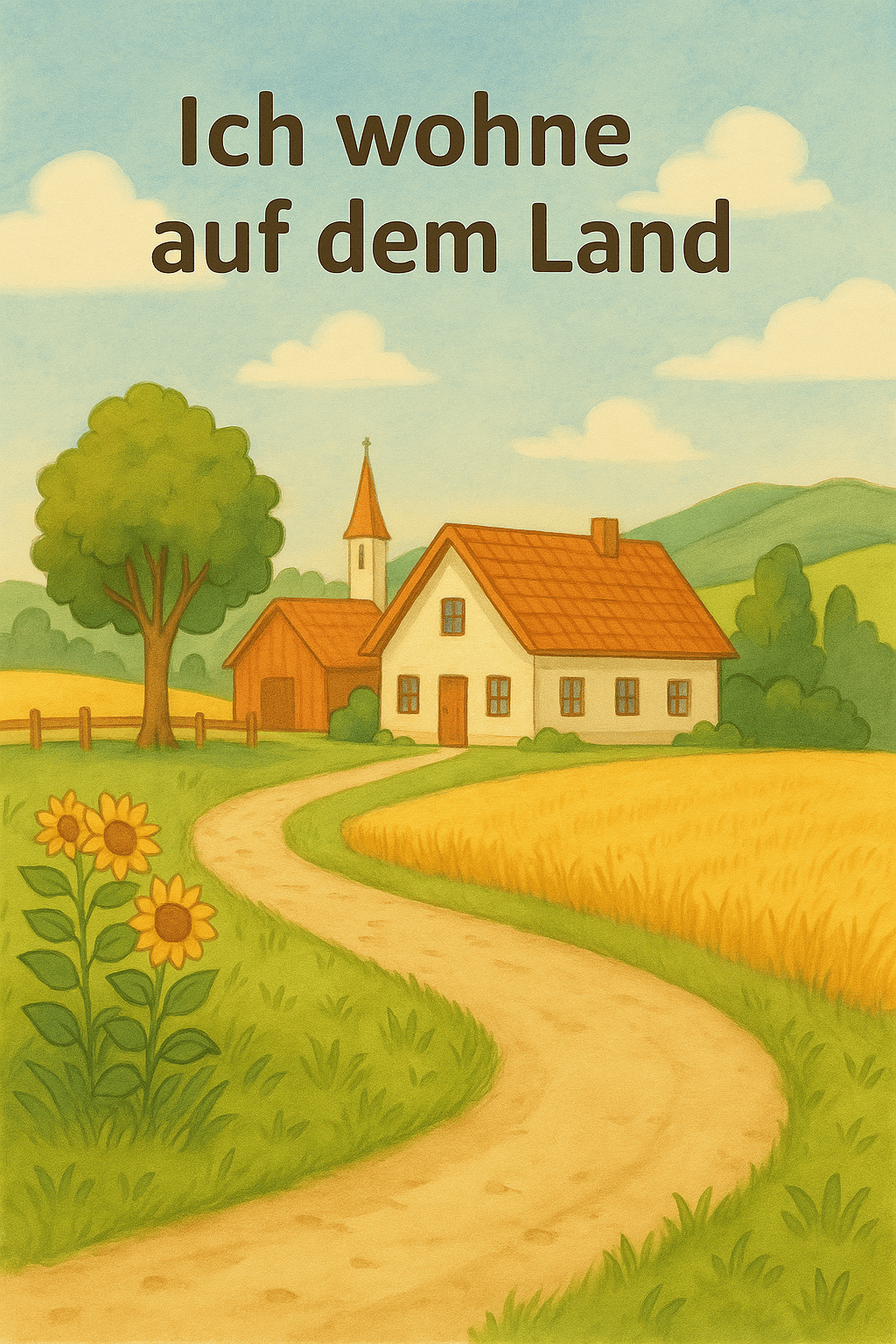 Ich wohne auf dem Land Foto