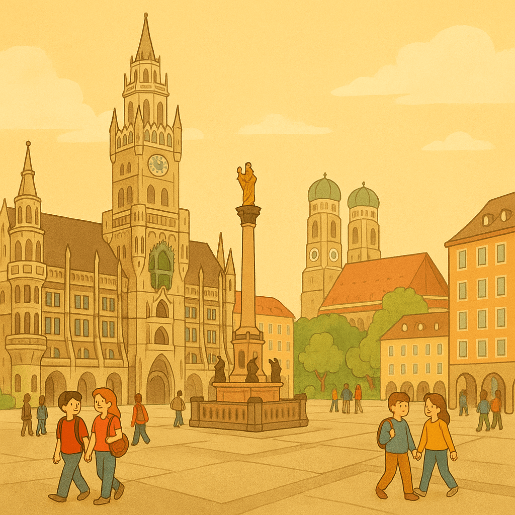 München – eine große Stadt im Süden – Bild zum Lesetext