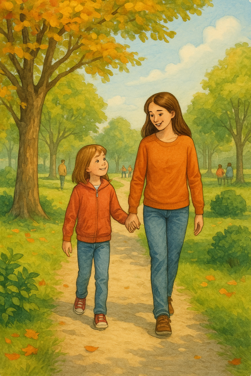 Spaziergänge im Park