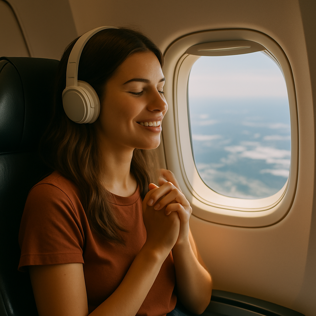 Ich bin zum ersten Mal geflogen
 Foto