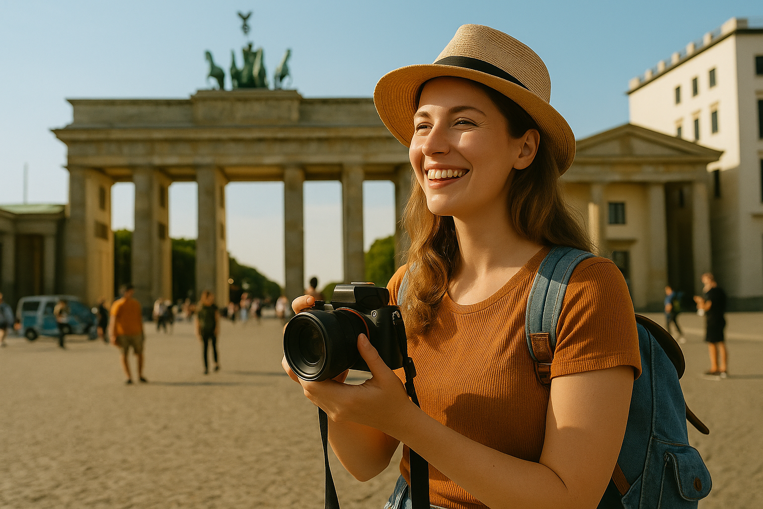 Ich habe eine Städtereise nach Berlin gemacht
 Foto