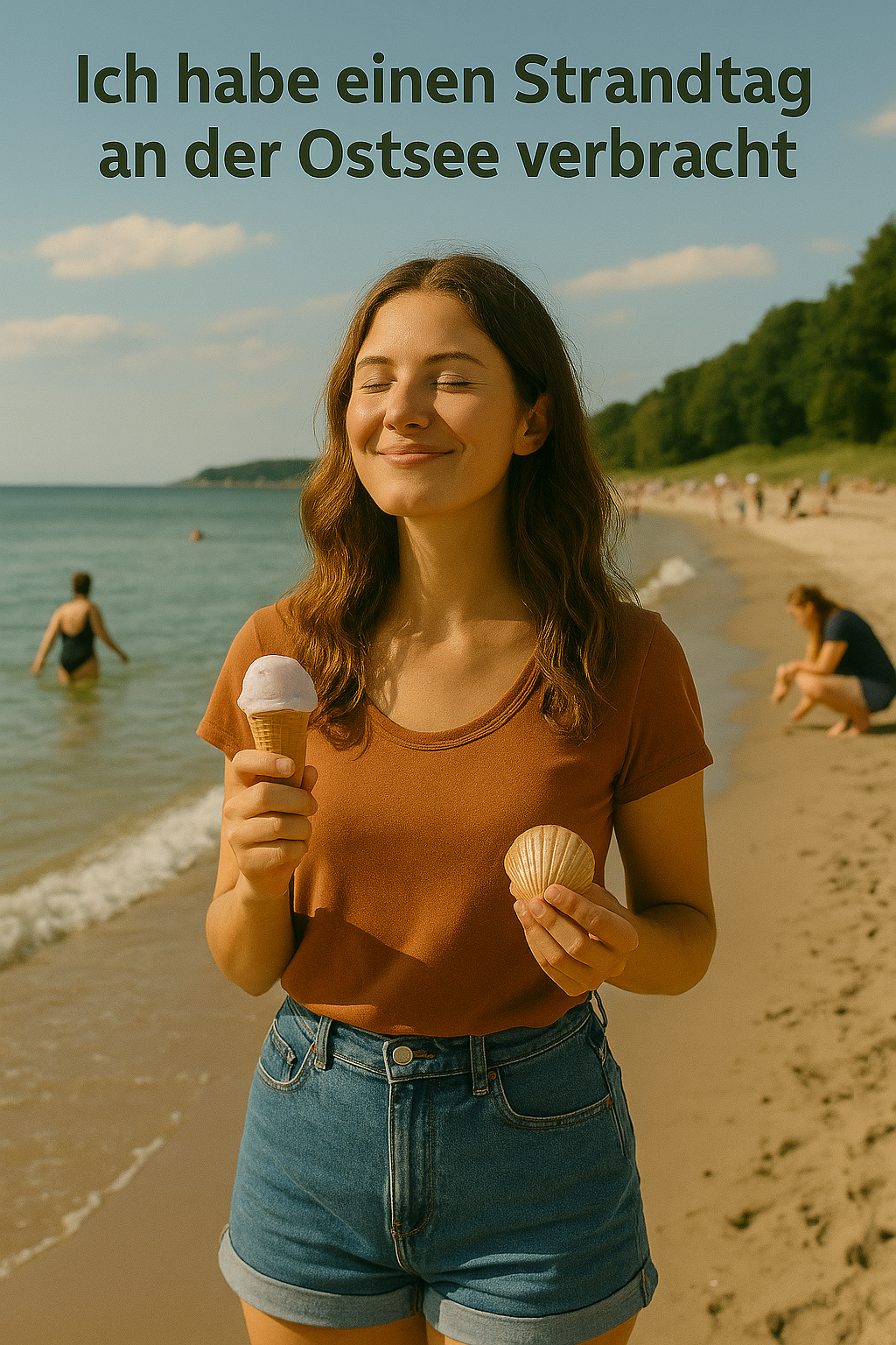 Ich habe einen Strandtag an der Ostsee verbracht
 Foto