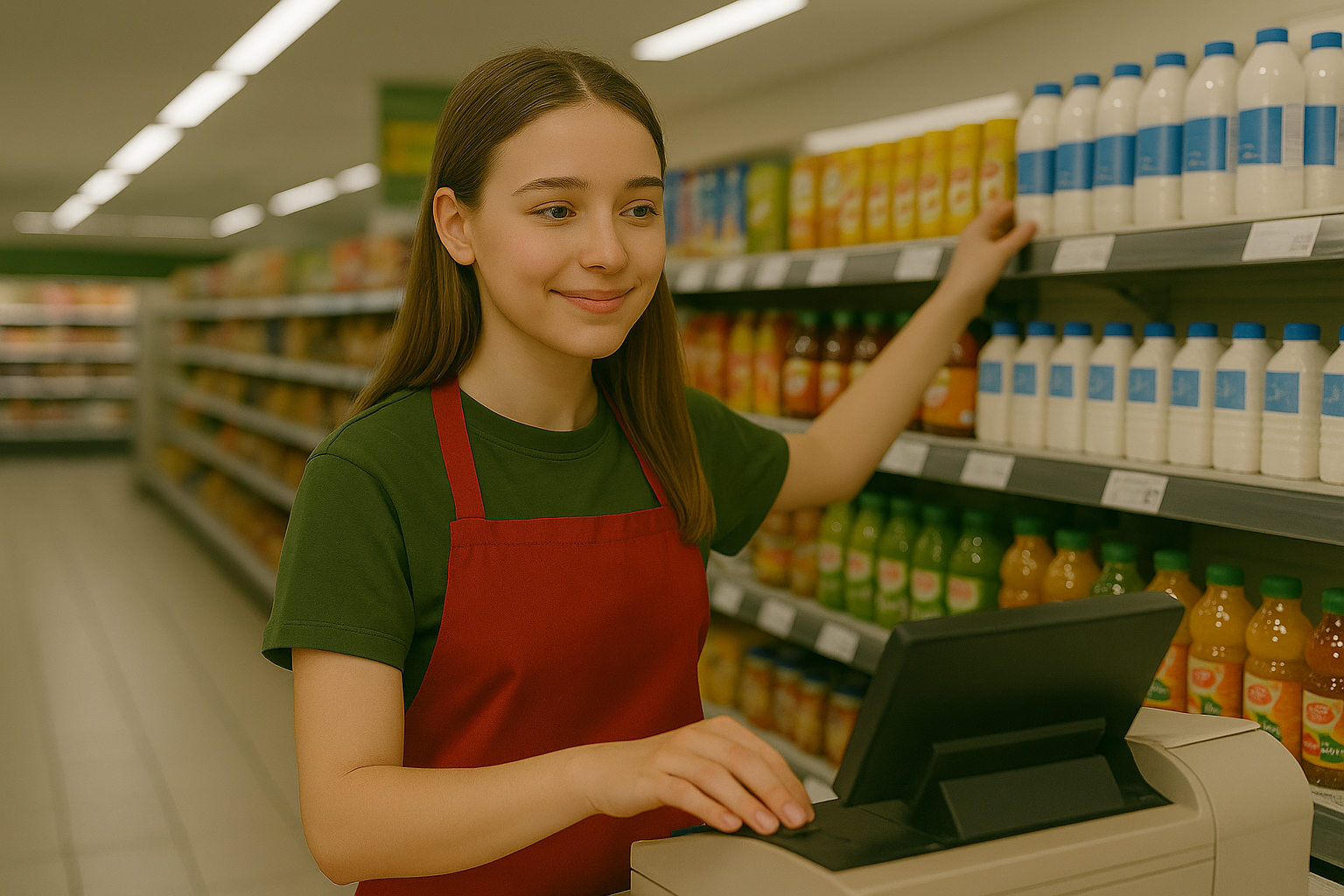 Jobben nach der Schule – mein Nebenjob im Supermarkt Foto