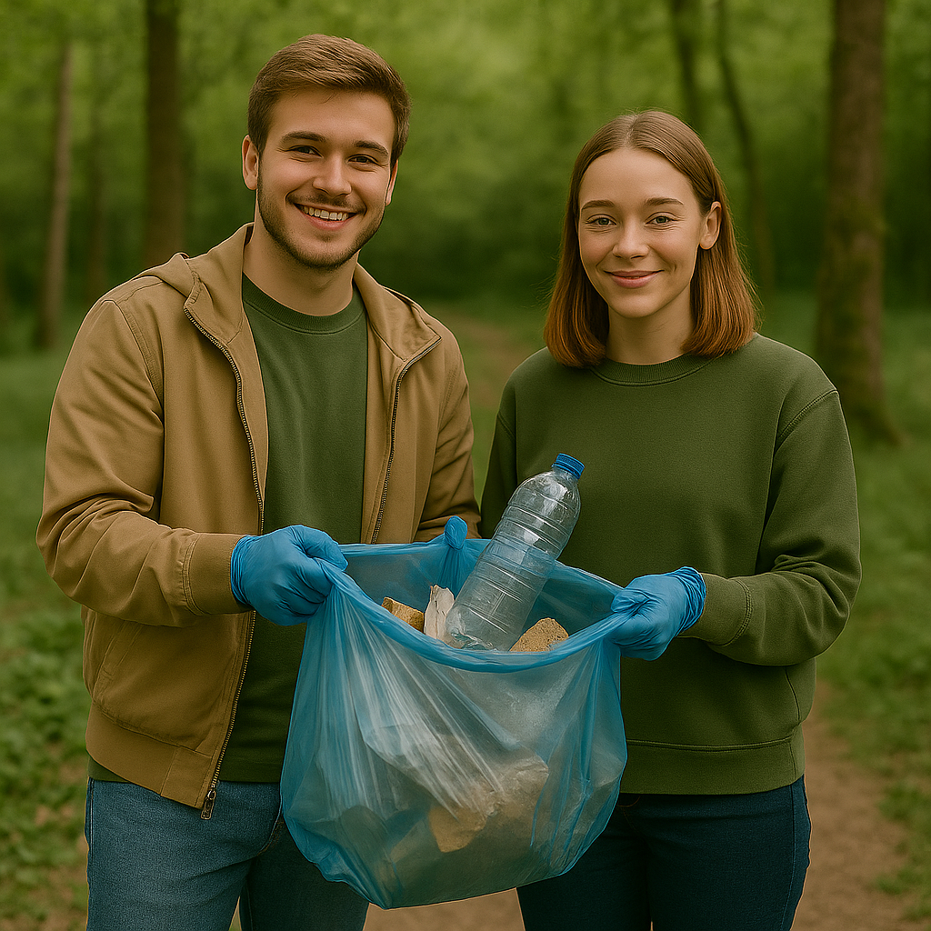Wir haben Müll gesammelt! Foto