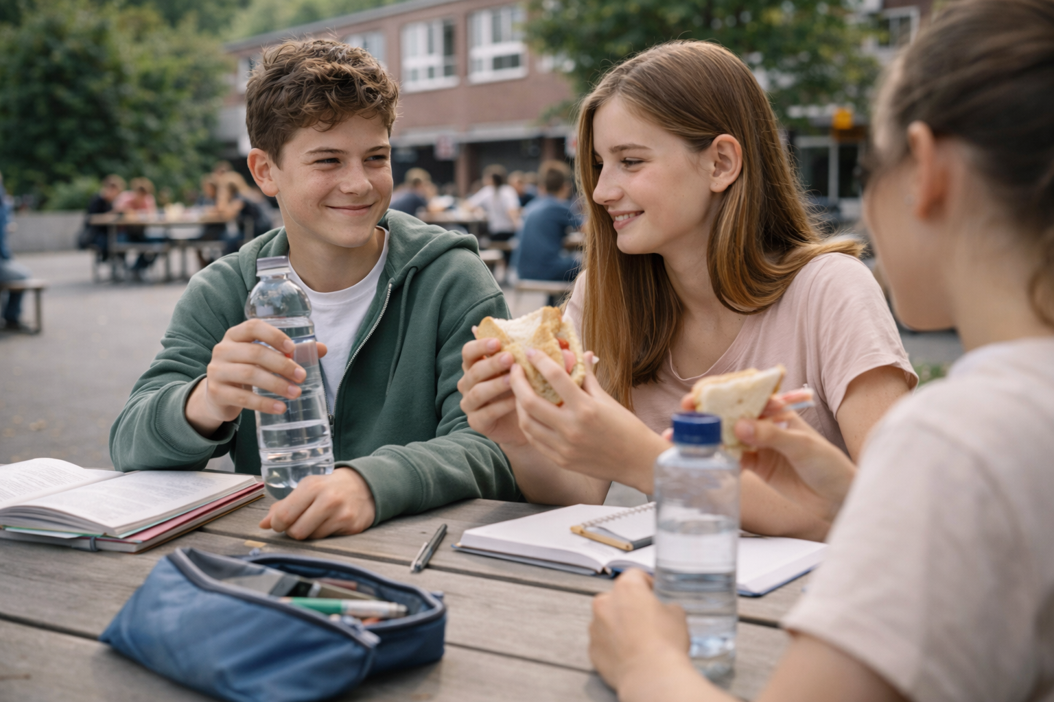 Mittagspause und Essen