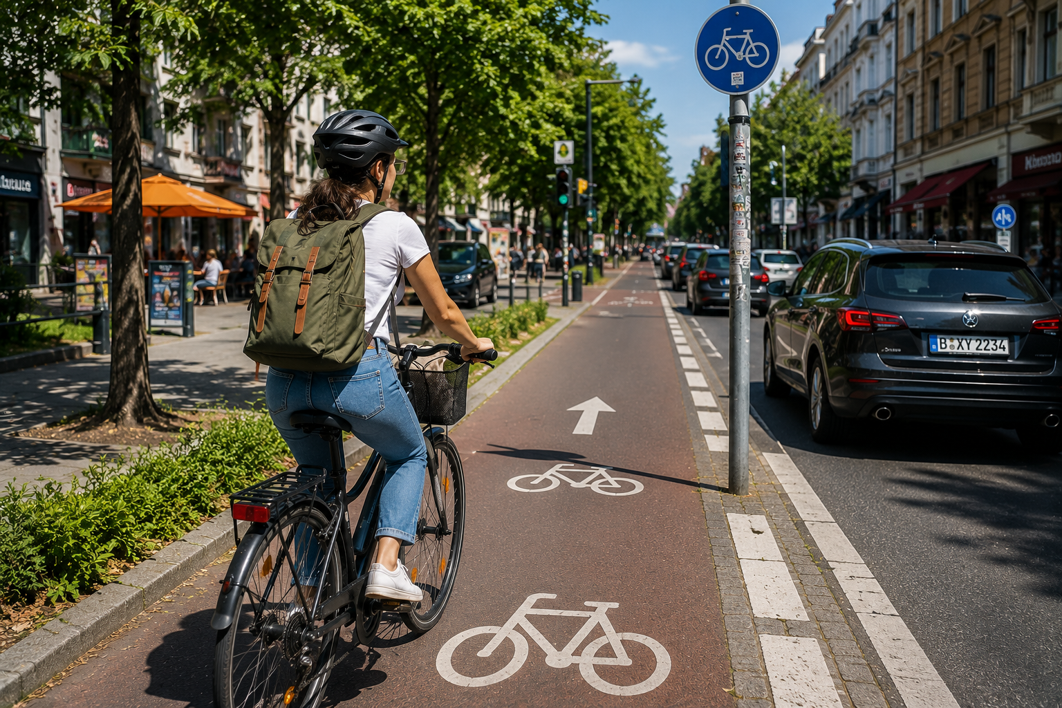 Mit dem Fahrrad durch die Stadt – Foto