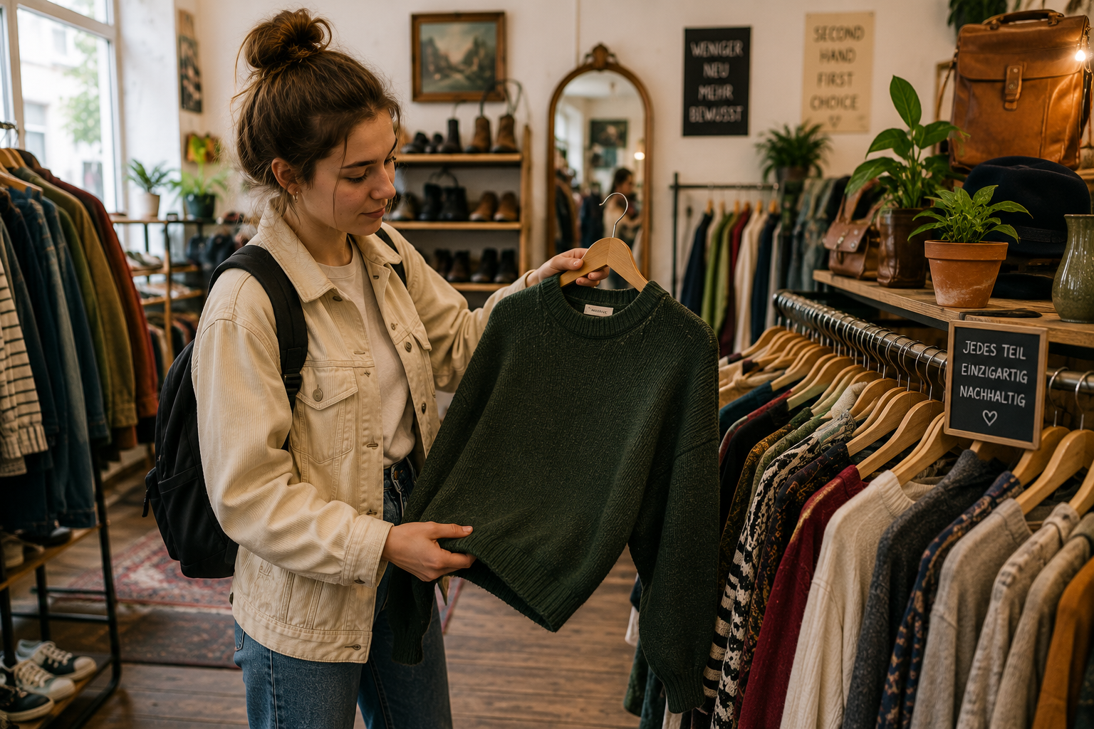 Der Pullover aus dem Secondhandladen – Foto