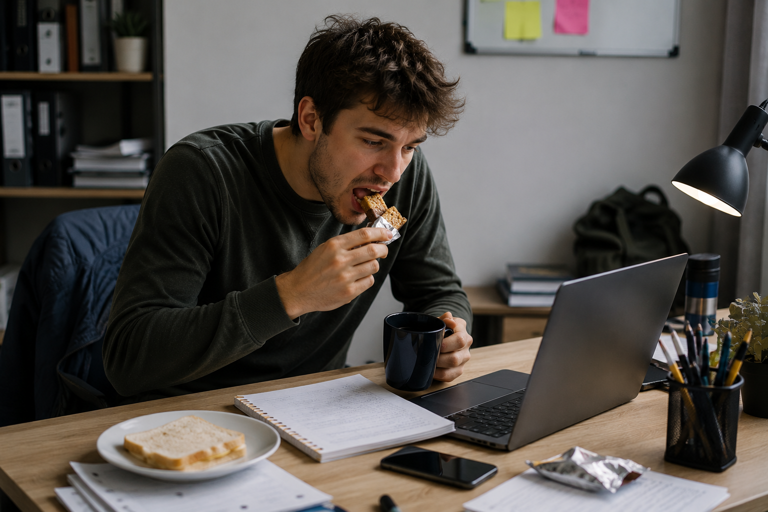 Wenn Essen nur nebenbei passiert – Foto