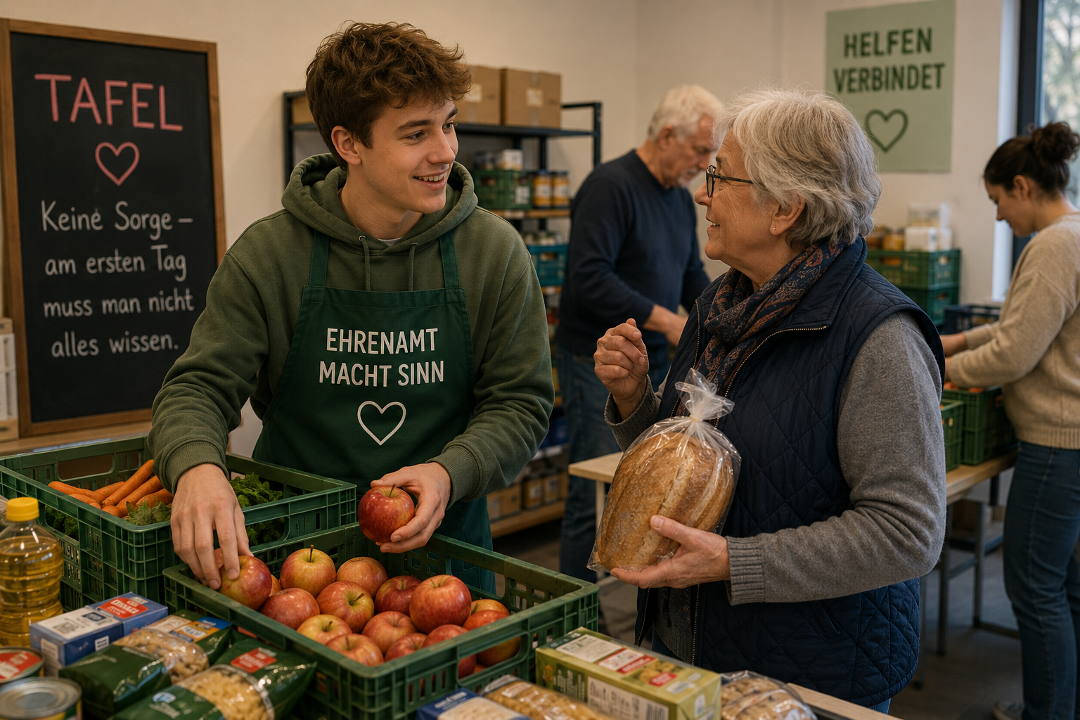 Der erste Tag im Ehrenamt – Foto