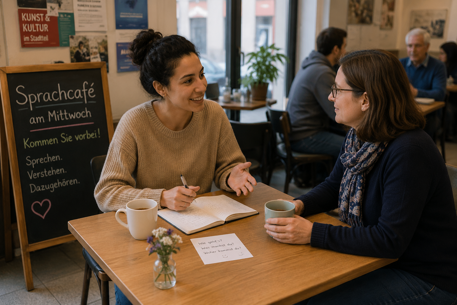 Das Sprachcafé am Mittwoch – Foto