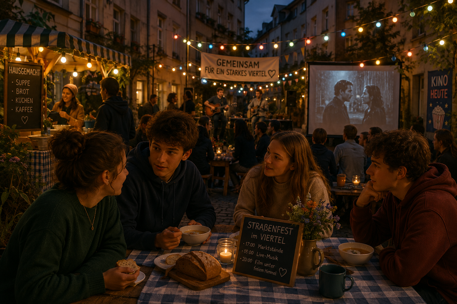 Das Straßenfest im Viertel – Foto